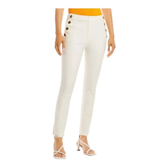 Derek Lam 10 Crosby Kelis Straight Leg Sailor Pant Soft White - Picture 1 of 11